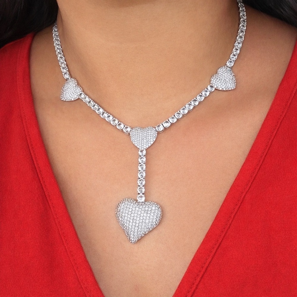 Silver Heart Necklace 16inch